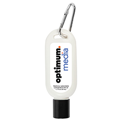 OM SUNSCREEN W/CARABINER
